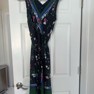 Ann Taylor Navy Floral Maxi Dress